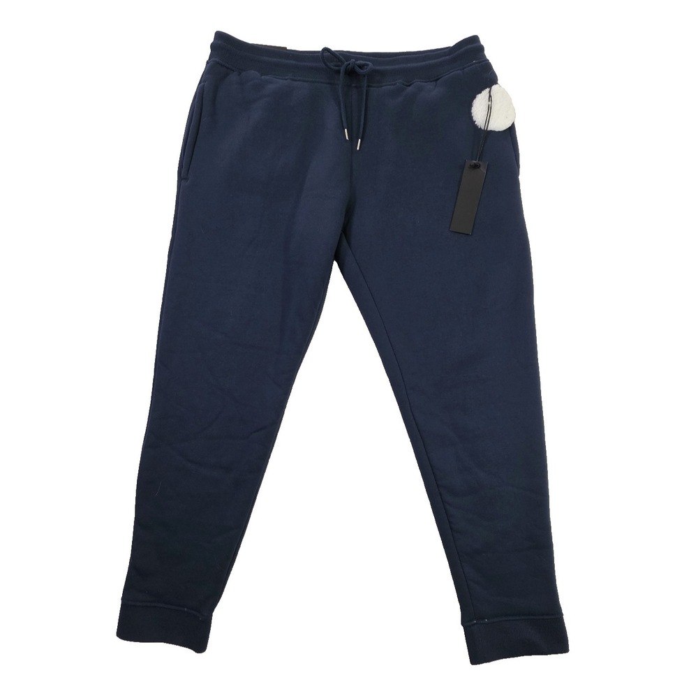 Lazer Men's Sherpa Lined Fleece Joggers XL NWT Navy Blue Thermal Pant Drawstring